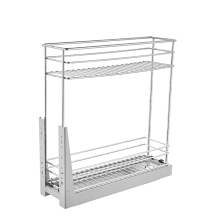 Wholesale Two Layers Kitchen Spice rack Pullout Basket